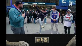 Broadcast Boys Ask Knicks Fans About Trae Youngs Return To MSG  NBA on TNT [upl. by Cl]