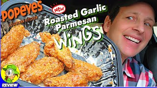 Popeyes® ROASTED GARLIC PARMESAN WINGS Review ⚜️🧄🧀🐔🪽 ⎮ Peep THIS Out 🕵️‍♂️ [upl. by Lindsy61]