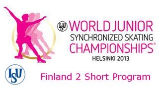 16 Team Finland 2 FIN  ISU World Junior Synchronized Championsh Junior Synchronized Skating Short [upl. by Nappie523]