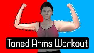 Quick 7 Min Toned Arms Workout with No Equipment [upl. by Jempty408]