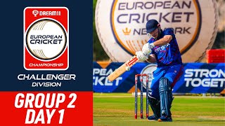 🔴 Dream11 ECC Challenger 2024  Group 2 Day 1  27 Sep 2024  Live European Cricket [upl. by Lynette]