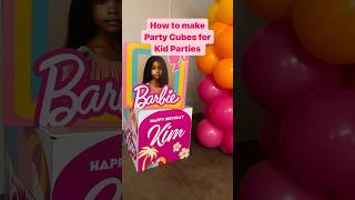 How to make party cubes for kid parties eventplanning partyplanner partyideas [upl. by Dihaz]