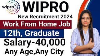 Wipro Recruitment 2024WIPRO Work From Home JobsWipro Vacancy 2024Govt Jobs April 2024 May 2024 [upl. by Hermia315]