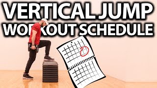 SIMPLE Vertical Jump Workout Schedule to JUMP HIGHER [upl. by Jemena]