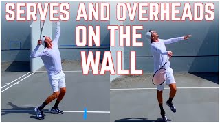 Improve Your Overhead amp Serve on The Tennis Wall [upl. by Lihkin]