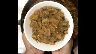 Andhra Style Mushroom Curry  Easy Cook Recipes [upl. by Philbrook638]