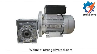 Worm gearboxworm geared motorworm reducer running test  SDT [upl. by Atnohsal]