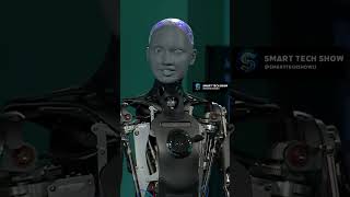 Ameca a humanoid robot from engineered artsspeaks to bstone6 at BloombergTech via BloombergLive [upl. by Thirzi386]