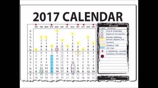 2017 Vertical Wall Calendar for calendar year January to December [upl. by Ardnovahs]