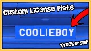 Custom Colored License Plate Tutorial TruckersMP Supported [upl. by Ymirej747]