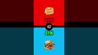 Would You RatherPart 26shorts wouldyourather challenge red blue impossible food quiz memes [upl. by Enelyahs869]