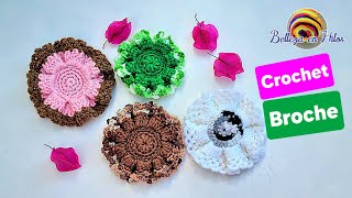 Decora Tu Ropa con Broches a Crochet Crochet crocheting howtocrochet crochetlove diycraft [upl. by Kcirrem227]