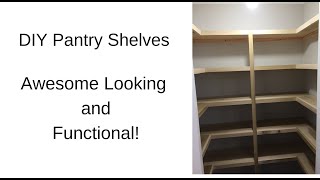 DIY Shelves for a Pantry [upl. by Reniar24]