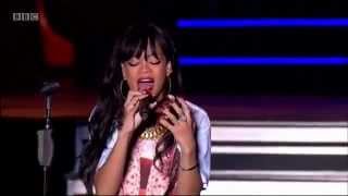 Rihanna performing Love The Way You Lie pt 2 live at Hackney music festival [upl. by Abernathy]