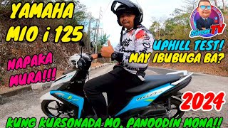 YAMAHA MIO I 125  2024  UPHILL TEST  PRICE  ♥️♥️♥️ [upl. by Sirah]