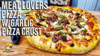 Meat Lovers Pizza with Garlic Pizza Crust [upl. by Quirita622]