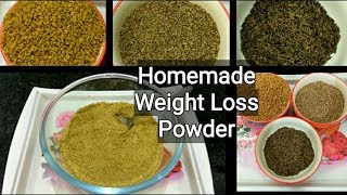 मोटापा कम करना हो तो बस रोज एक छोटा चम्मच ये पाउडर ले  Weight Loss Powder at Home  Slimming Powder [upl. by Naicad]