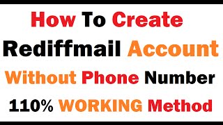 How to Create Rediffmail Account Without Phone Number 2015 [upl. by Fleta]