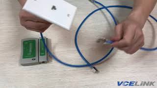 How to Install RJ45 Cat6 Keystone Jack Wall Plate VCELINK [upl. by Kolosick132]