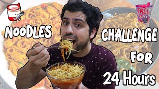 Eating The MOST UNIQUE NOODLES For 24 Hours  Noodles Challenge [upl. by Audre]