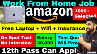 Amazon  No Interview  Work From Home Jobs  12th Pass Job  Online Jobs at Home  Part Time Job [upl. by Romy]