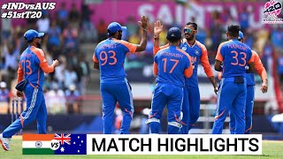 ICC T20 World Cup 2024  India vs Australia  Full Highlights 2024  IND VS AUS 2024 Highlights [upl. by Warga]