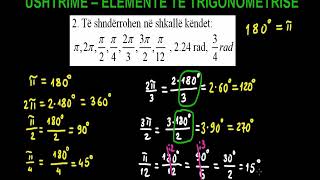 27 Matematika Klasa 11 Mesimi 27 Ushtrime Elemente të trigonometrisë 2 [upl. by Pernell]