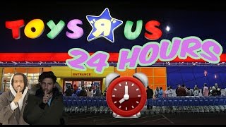 CHASED 24 HOUR OVERNIGHT TOYS R US FORT ⏰  CHASED BY OVERNIGHT WORKER ALARM WENT OFF [upl. by Ekard]