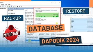 Tutorial Cara Backup dan Restore Database Dapodik 2024 Dengan Benar [upl. by Kam]