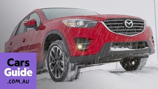 2016 Mazda CX3 and CX5 AWD review  snow test video [upl. by Ferdinana836]