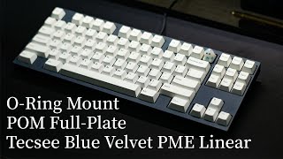 Maker Keyboards Scarlet TKL Prototype with Tecsee Blue Velvet PME Linear [upl. by Ahtnams170]