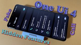 Samsung One Ui 4 Hidden Features  Fake Call [upl. by Eahc]