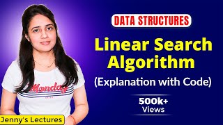 71 Linear Search Algorithm  Linear Search in C  Data Structures Tutorials [upl. by Gollin]