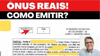 ÔNUS REAIS como emitir [upl. by Benson]