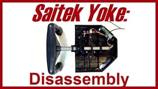 Logitech Saitek Yoke Disassembly [upl. by Nehgem]