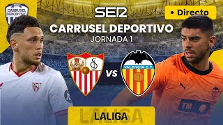 ⚽️ SEVILLA FC  VALENCIA CF EN DIRECTO  LaLiga 2324  Jornada 1 [upl. by Adrial]