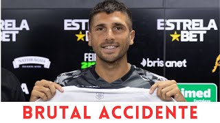 Futbolista argentino tuvo un accidente en Brasil con su hijo al salir de un entrenamiento [upl. by Reggis]