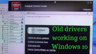 How to install a legacy ATI AMD Radeon driver on Windows 10 [upl. by Dilan332]