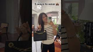 5 WAYS TO WEAR BOTTEGA VENETTA ANDIAMO TOTE BAG modeling lvlovercc [upl. by Photima]