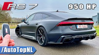 950HP AUDI RS7 C8  REVIEW 331KMH on AUTOBAHN NO SPEED LIMIT by AutoTopNL [upl. by Eidur745]