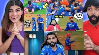 KOHLI STOPPING CROWD FROM BOOING 😳 ROHIT SHARMA FUNNY STUMP MIC 😂😂 MI VS RCB 2024 HIGHLIGHTS [upl. by Eaves]