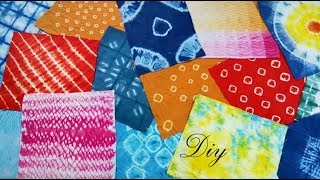 DIY Tie Dye with 16 Creative Ideas  16 Different तरीके से कपड़े को टाई और डाई करे  बाँधनी [upl. by Garwin]