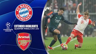 Bayern vs Arsenal Extended Highlights  UCL QuarterFinals 2nd Leg  CBS Sports Golazo [upl. by Anelrahs]