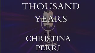 Christina Perri  A thousand years Karaoke [upl. by Hawkie]