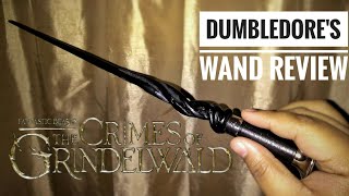 Dumbledores Wand Review  Noble Collection [upl. by Nerek]