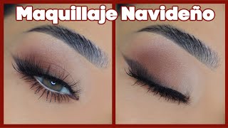 Maquillaje Facil amp Sencillo Para Navidad  PRINCIPIANTES [upl. by Benetta]