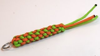 Circle Stitch Paracord Keychain Tutorial [upl. by Horlacher566]