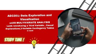 Causal ExplanationsThreeVariable Contingency Tables from unit5 DEV in tamil AD3301 [upl. by Rialc]