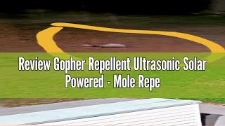 Review Gopher Repellent Ultrasonic Solar Powered  Mole Repellent Stakes Outdoor Pet Safe  Groundho [upl. by Akinorev224]