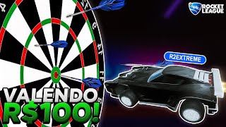 PARTIDA de dardo VALENDO R100 com Faallcon Rocket League [upl. by Dnomde]